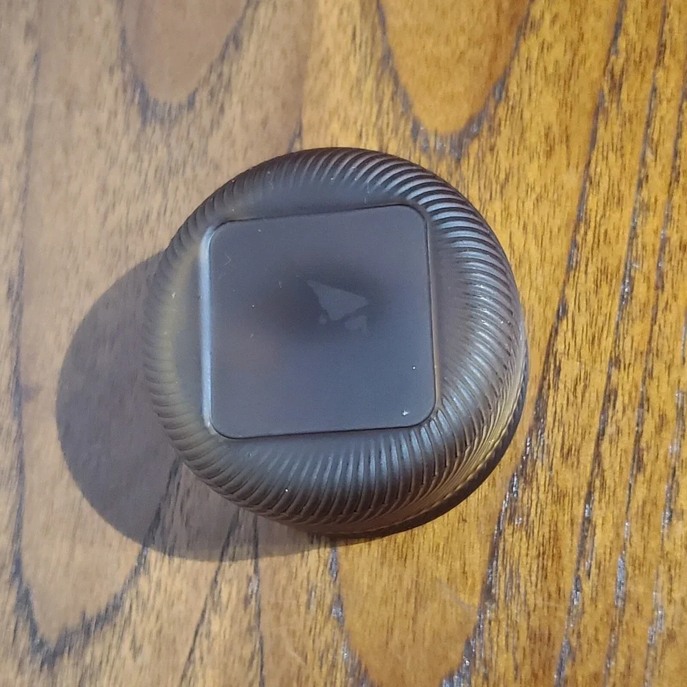 Orange/brown Glass Powder‎ cosmetic Box /Trinket Box w/Lid Vanity